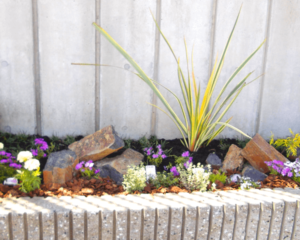 施工事例ロックガーデン珊瑚石